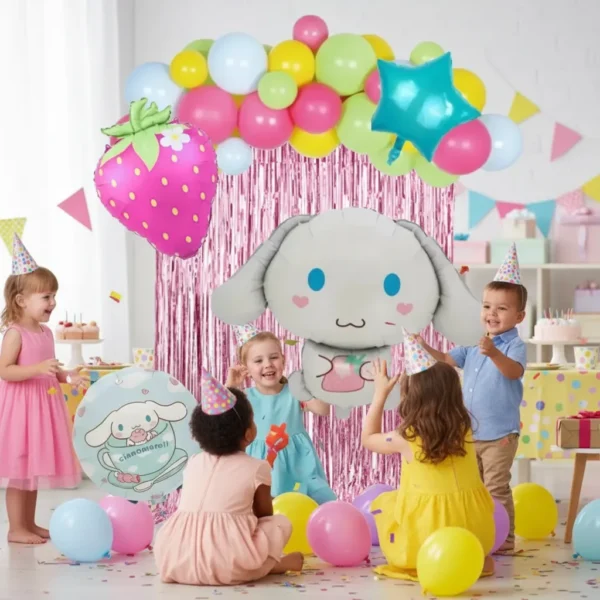 Set De Globos Decorativo Cinnamoroll Cumpleaños