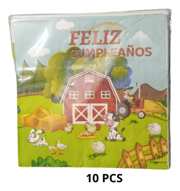 Cotillón Decorativo Cumpleaños Animales De La Granja 10 niños
