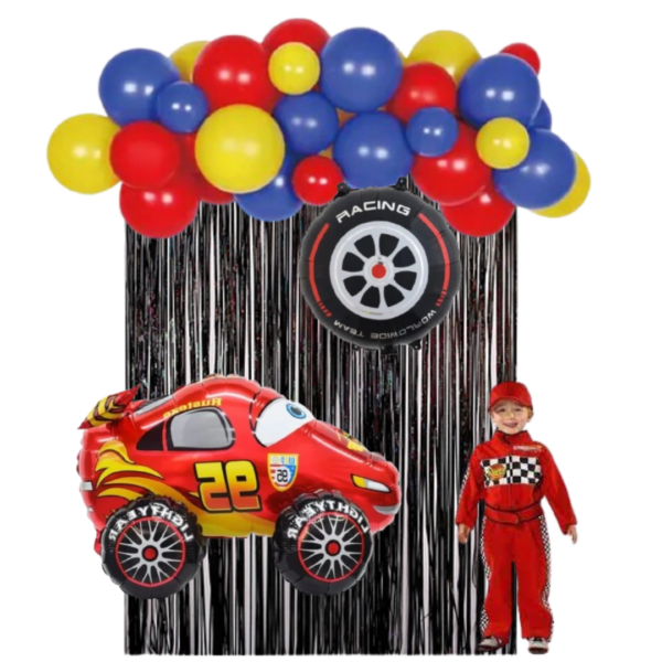 Set De Globos Decorativo Cars Cumpleaños