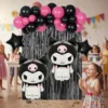 Set De Globos Decorativo Kuromi Cumpleaños