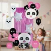 Set De Globos Decorativo Oso Panda Cumpleaños