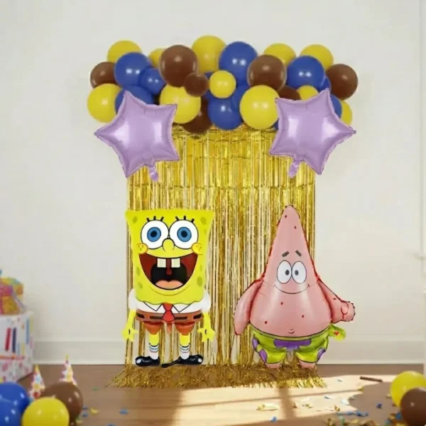 Set De Globos Decorativo Bob Esponja Cumpleaños