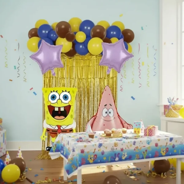 Set De Globos Decorativo Bob Esponja Cumpleaños