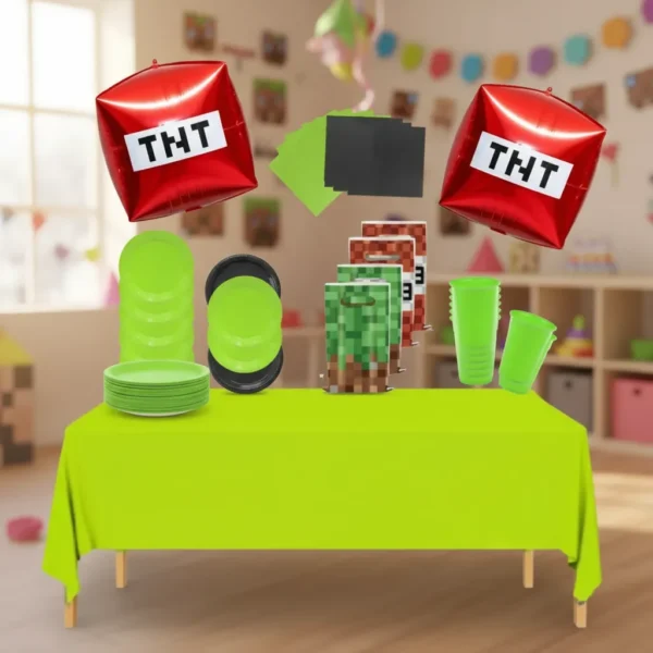 Cotillón Decorativo Minecreaft TNT Cumpleaños