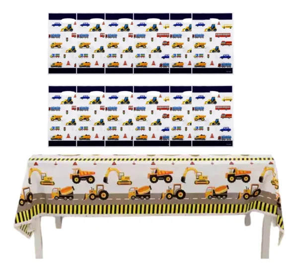 Bolsitas Y Mantel Autos Y Excavadora Blippi Fiesta