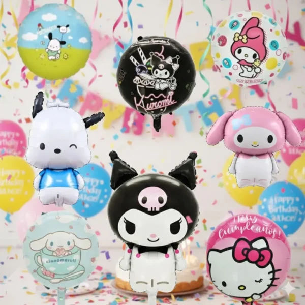 Set De Globos Sanrio Decoración De Fiesta De Cumpleaños