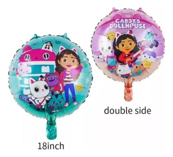 Set De Globos Decorativo Gaby Casa De Muñeca Cumpleaños