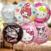 Pack 6 Globos Redondos Metalizado Sanrio Cumpleaños