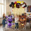 Set De Globos Decorativo Fnaf Freddy Cumpleaños