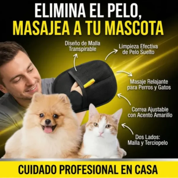 Guantes Removedor De Pelos Para Ropa Y Muebles Mascotas