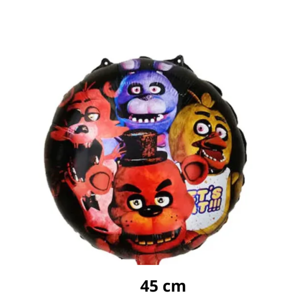 Set De Globos Decorativo Fnaf Freddy Cumpleaños