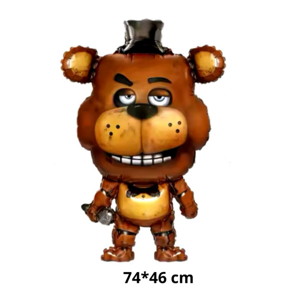 Set De Globos Decorativo Fnaf Freddy Cumpleaños