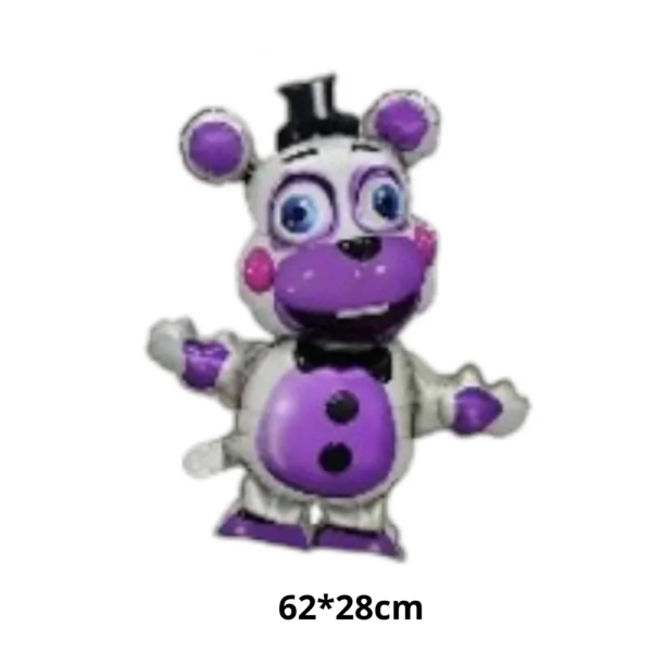 Set De Globos Decorativo Fnaf Freddy Cumpleaños