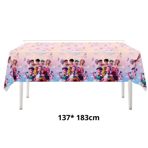 Set Cotillon Cumpleaños Huntrix Kpop Demon Hunters