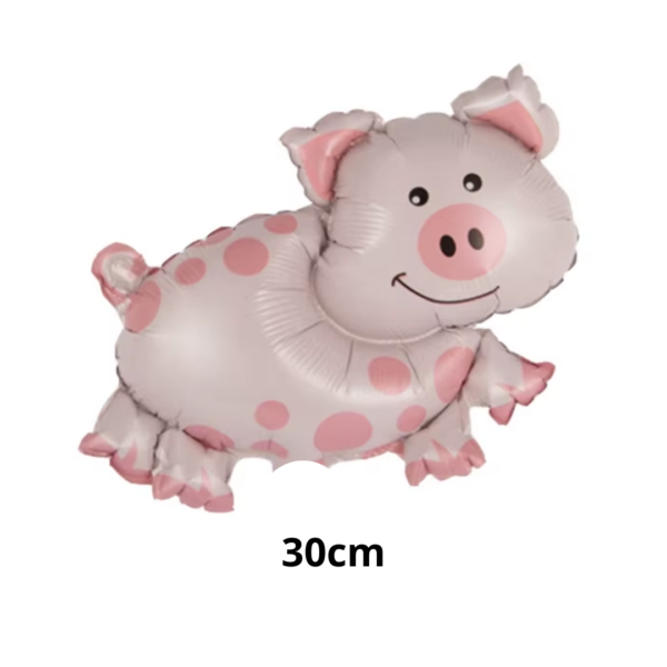 Set Globos Metalizado Animales La Granja Cumpleaños