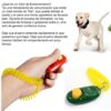 Clicker Adiestramiento Perros Gatos Plástico Correa