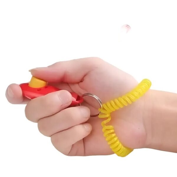 Clicker Adiestramiento Perros Gatos Plástico Correa