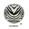 PACK DE GLOBOS  CEBRA 4D PARA DECORAR TU FIESTA