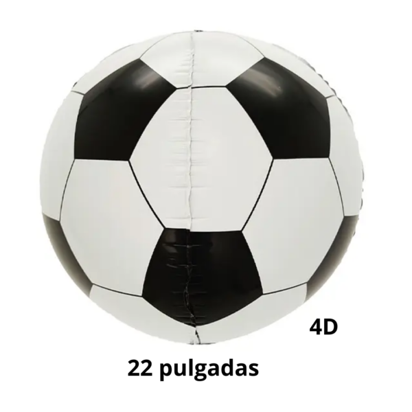 PACK DE GLOBOS FUTBOL 4D PARA DECORAR TU FIESTA