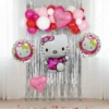 Set Decorativo Globos Hello Kitty Cumpleaños