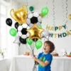 Set De Globos Aluminio Trofeo Futbol