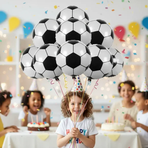 Pack Globos Metalicos Balon Futbol