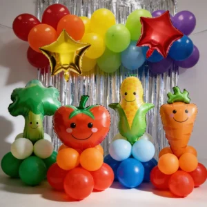 Set Globos Decorativo De Verduras Cumpleaños