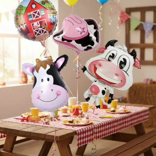 Pack De Globos La Granja De Zenon Decorativo Cumpleaños