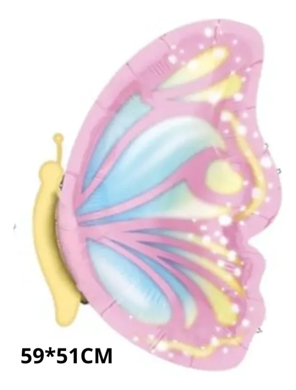 Pack De Globos Metalizado Mariposa