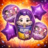 Set Globos Dcorativo Aluminio Kpop - Rumi Cumpleaños