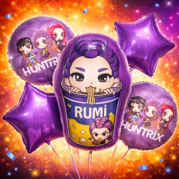 Set Globos Dcorativo Aluminio Kpop - Rumi Cumpleaños