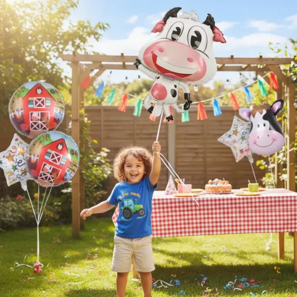 Pack De Globos La Granja De Zenon Decorativo Cumpleaños