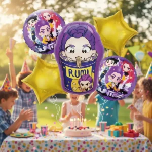 Set Globos Dcorativo Aluminio Kpop - Rumi Cumpleaños