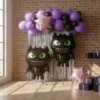 Set Decorativo Globos De Chimuelo Cumpleaños Morado