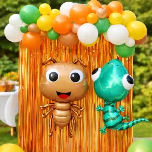 Set Decorativo Globos Hormiga Y Lagartija Cumpleaños