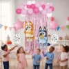 Set De Globos Decorativo Bluey  y Bingo Rosa Niña