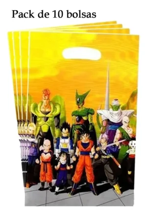 Pack 10 Bolsas Dulces Cumpleaños Dragon Ball Z