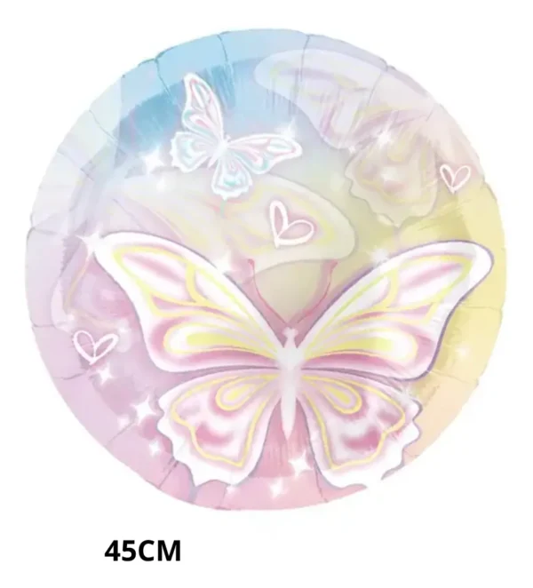 Pack De Globos Metalizado Mariposa