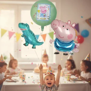 Pack De Globos Metálicos Geoger Pig Fiesta