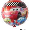 Set 6 Globos Aluminio De Cars Cumpleaños