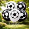 Pack Globos De Látex Fútbol Cumpleaños