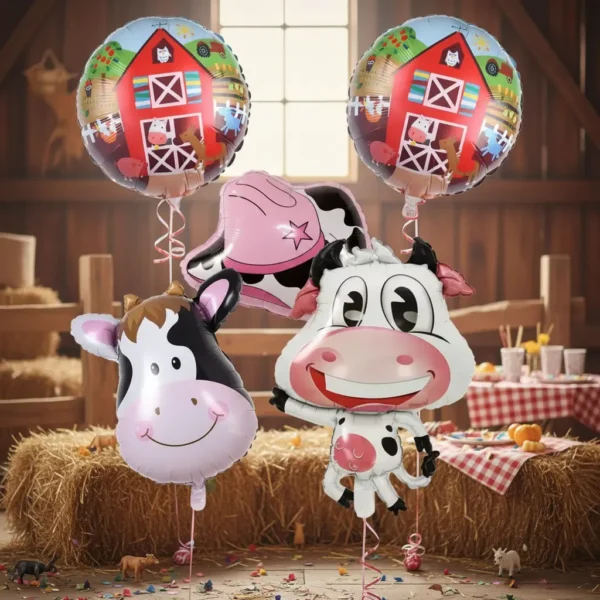 Pack De Globos La Granja De Zenon Decorativo Cumpleaños