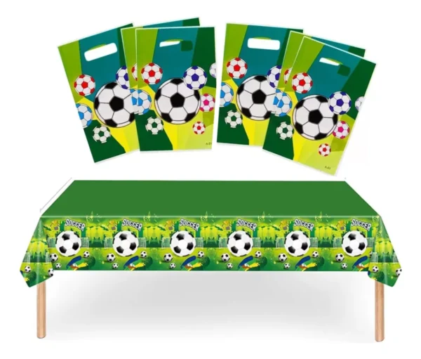 Bolsitas Y Mantel Futbol Cumpleaños