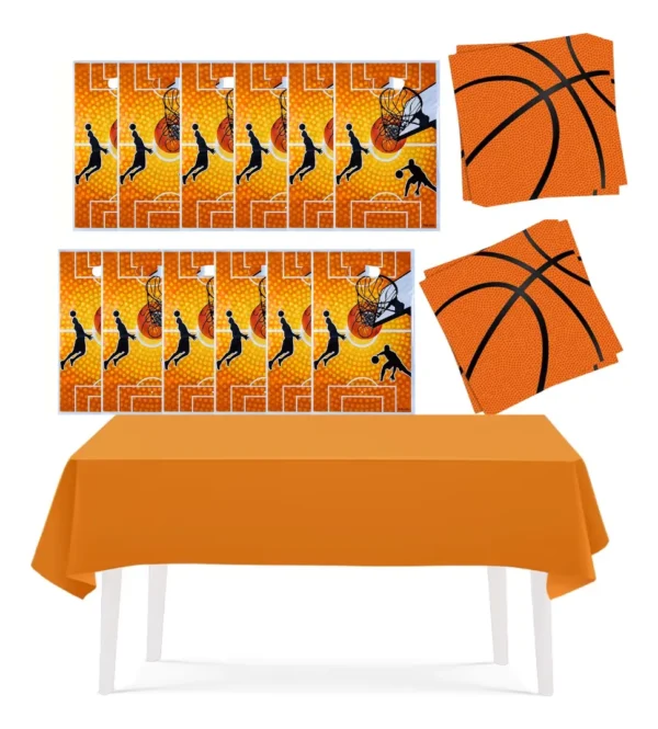 Pack De Cotillón Decorativo Basketball Cumpleaños