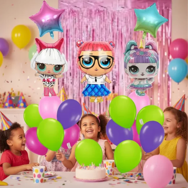 Set De Globos Decorativo Lol  Cumpleaños