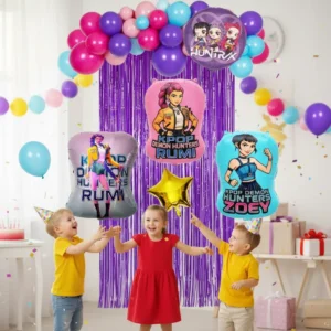 Set Globos Decorativo Guerreras K Pop Cumpleaños
