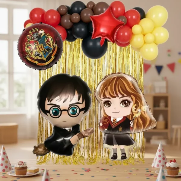 Set de Globos Decorativo Harry  Potter Cumpleaños
