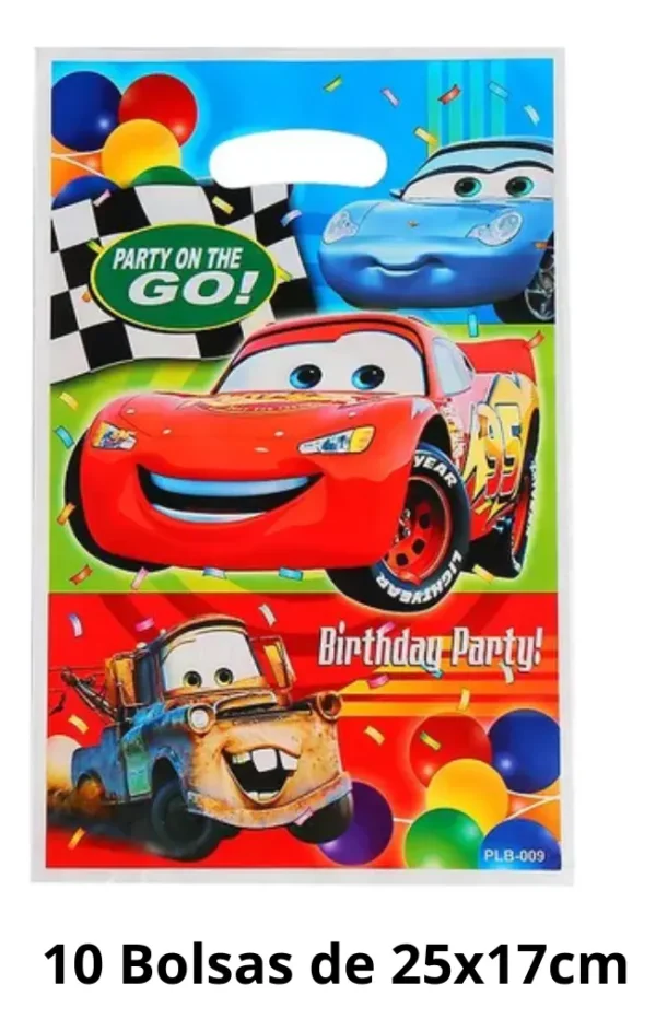 Kit Cotillon Clasico Para Niños Cars Cumpleaños