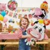 Pack De Globos La Granja De Zenon Decorativo Cumpleaños