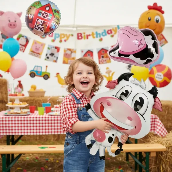Pack De Globos La Granja De Zenon Decorativo Cumpleaños